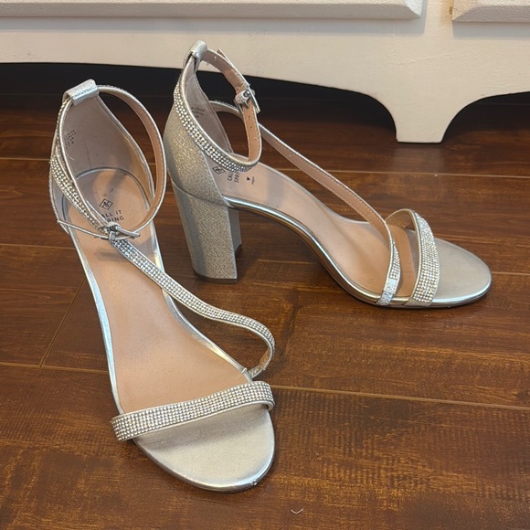 Call It Spring Silver Rhinestone Heels - Picture 4 of 4